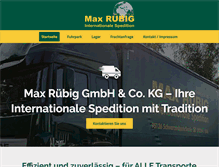 Tablet Screenshot of maxruebig.de
